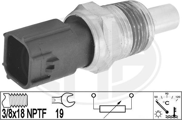 ERA 330869 - Devējs, Dzesēšanas šķidruma temperatūra www.autospares.lv