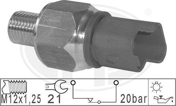 ERA 330801 - Devējs, Eļļas spiediens www.autospares.lv