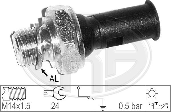 ERA 330351 - Devējs, Eļļas spiediens www.autospares.lv