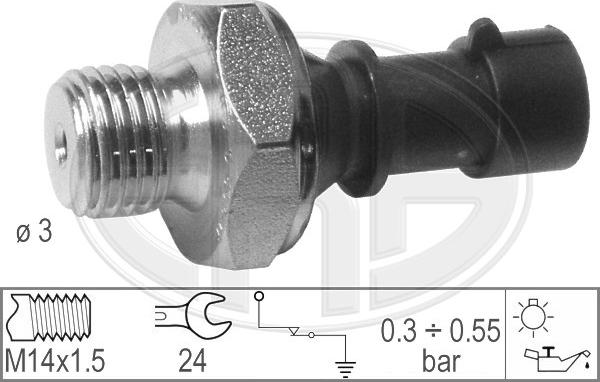 ERA 330363 - Devējs, Eļļas spiediens www.autospares.lv