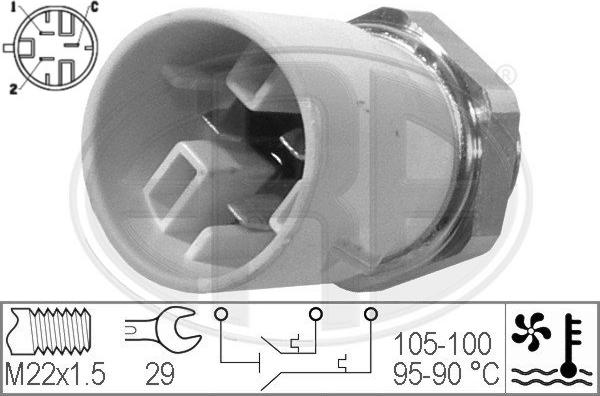 ERA 330300 - Termoslēdzis, Radiatora ventilators autospares.lv