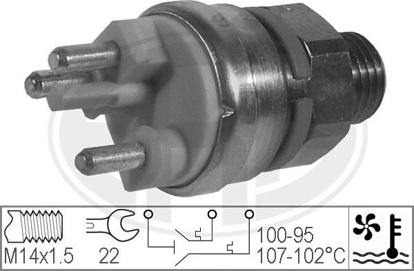 ERA 330216 - Termoslēdzis, Radiatora ventilators www.autospares.lv