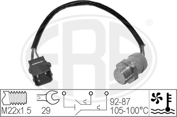 ERA 330213 - Termoslēdzis, Radiatora ventilators www.autospares.lv