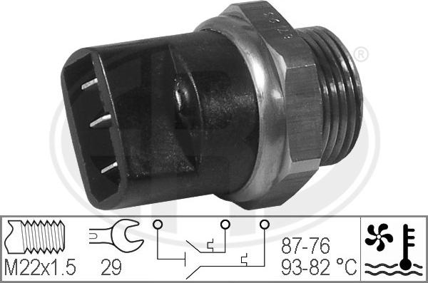 ERA 330212 - Termoslēdzis, Radiatora ventilators www.autospares.lv