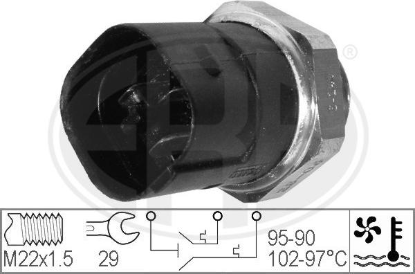 ERA 330280 - Termoslēdzis, Radiatora ventilators autospares.lv