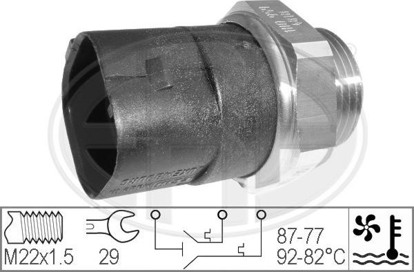 ERA 330283 - Termoslēdzis, Radiatora ventilators www.autospares.lv