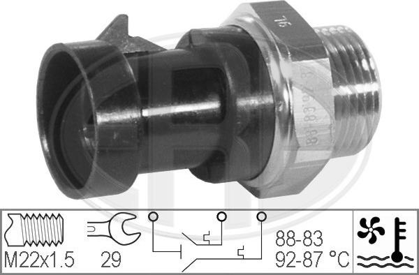 ERA 330279 - Termoslēdzis, Radiatora ventilators www.autospares.lv