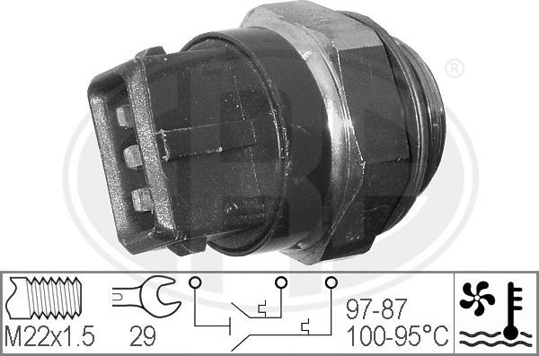 ERA 330271 - Termoslēdzis, Radiatora ventilators www.autospares.lv