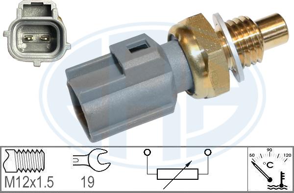 ERA 331044 - Devējs, Dzesēšanas šķidruma temperatūra www.autospares.lv