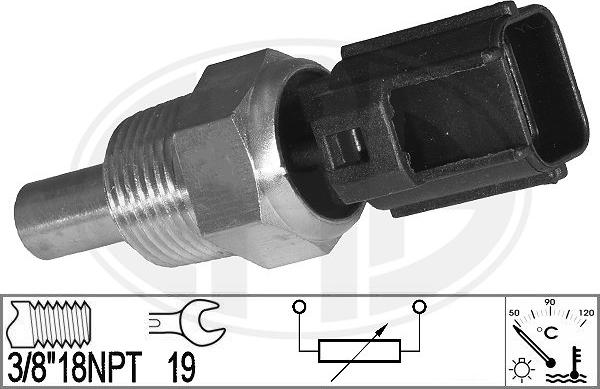 ERA 331050 - Devējs, Dzesēšanas šķidruma temperatūra www.autospares.lv