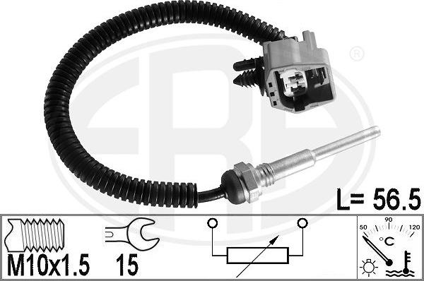 ERA 331010 - Devējs, Dzesēšanas šķidruma temperatūra www.autospares.lv