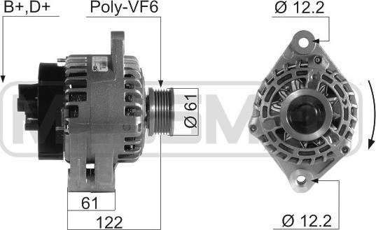 ERA 209494 - Ģenerators www.autospares.lv