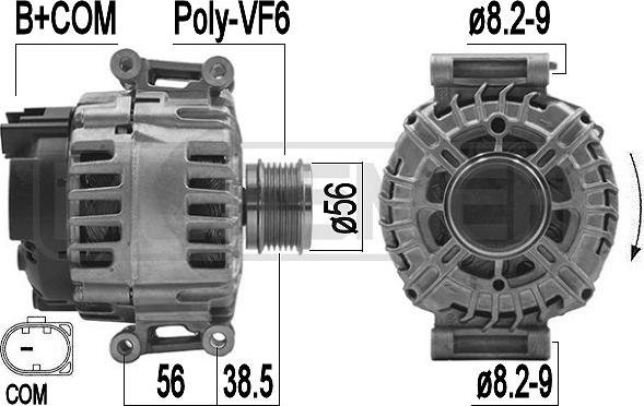 ERA 209493 - Генератор www.autospares.lv