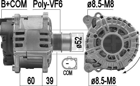 ERA 209492 - Ģenerators www.autospares.lv