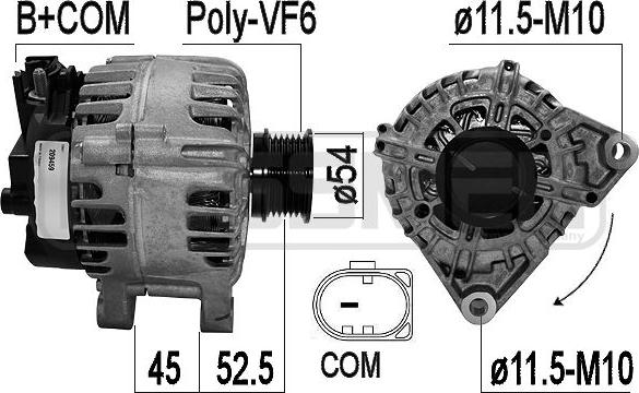 ERA 209459 - Ģenerators www.autospares.lv