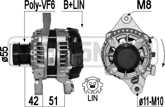 ERA 209451 - Ģenerators www.autospares.lv