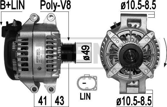 ERA 209453 - Ģenerators www.autospares.lv