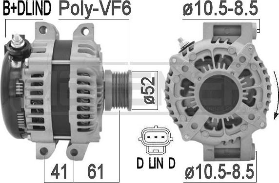 ERA 209460A - Ģenerators www.autospares.lv