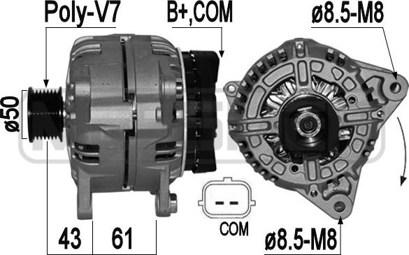 ERA 209404A - Ģenerators www.autospares.lv