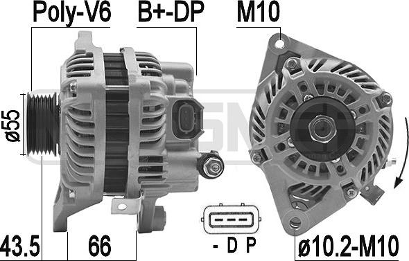 ERA 209405A - Генератор www.autospares.lv