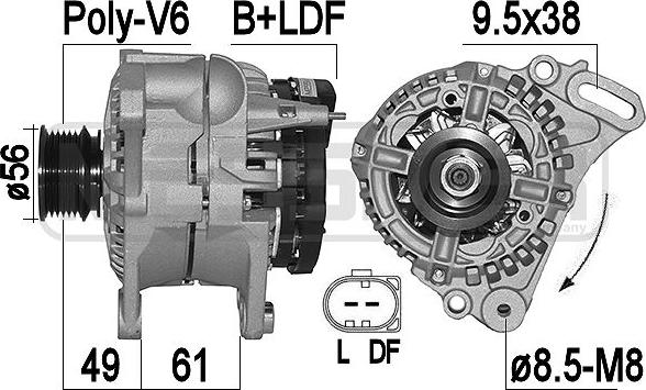 ERA 209417A - Генератор www.autospares.lv