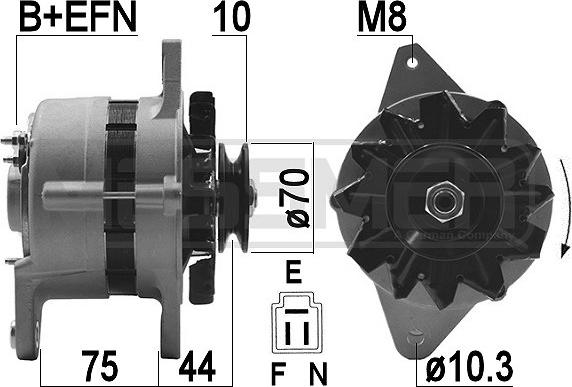 ERA 209484A - Alternator www.autospares.lv