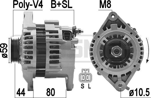 ERA 209486A - Alternator www.autospares.lv