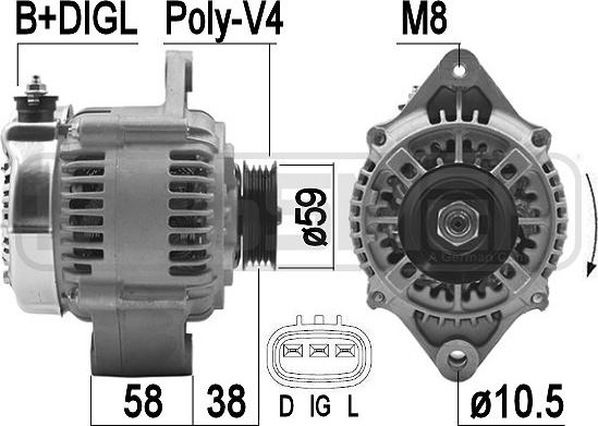 ERA 209488A - Ģenerators autospares.lv