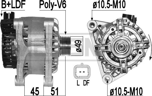 ERA 209438 - Ģenerators autospares.lv