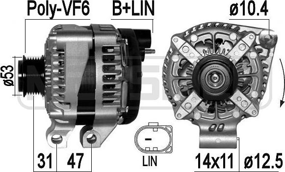 ERA 209437 - Ģenerators www.autospares.lv