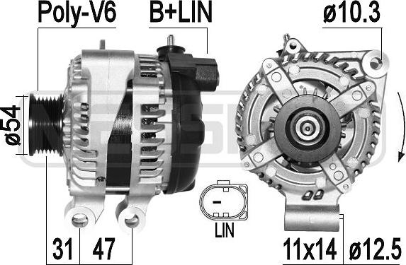 ERA 209429 - Ģenerators www.autospares.lv