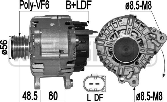 ERA 209424 - Alternator www.autospares.lv