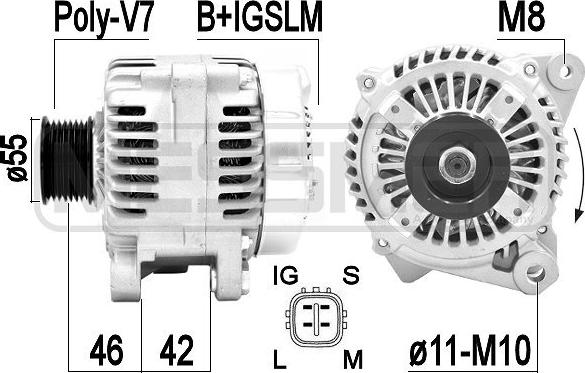 ERA 209421A - Ģenerators www.autospares.lv