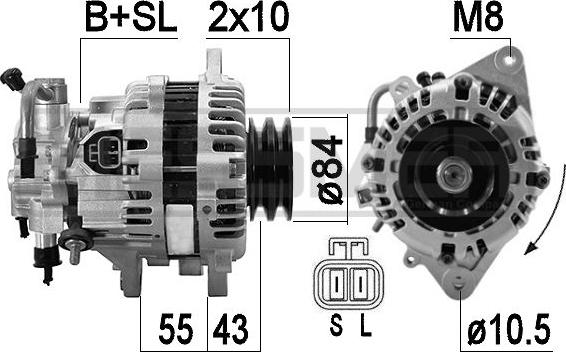 ERA 209599 - Ģenerators www.autospares.lv