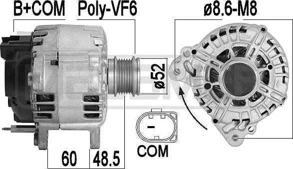 ERA 209595 - Генератор www.autospares.lv