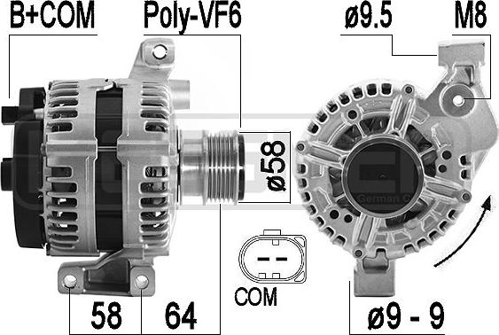 ERA 209590 - Ģenerators www.autospares.lv