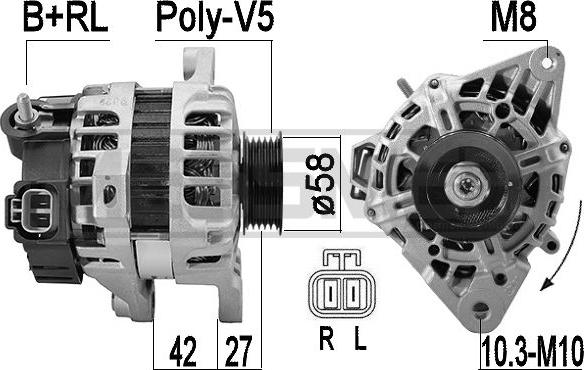 ERA 209597 - Ģenerators www.autospares.lv