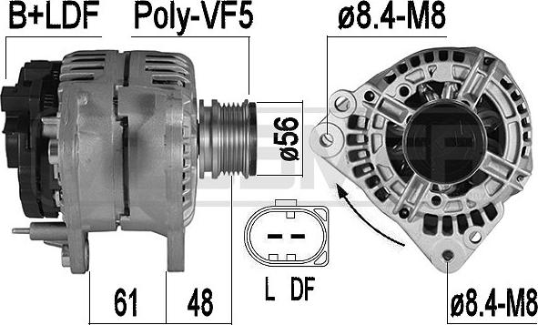 ERA 209556A - Ģenerators www.autospares.lv