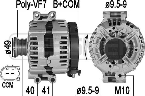 ERA 209557A - Ģenerators www.autospares.lv