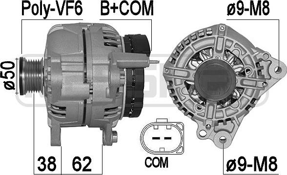 ERA 209566A - Ģenerators www.autospares.lv