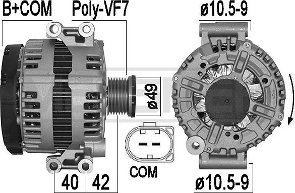 ERA 209560A - Ģenerators www.autospares.lv