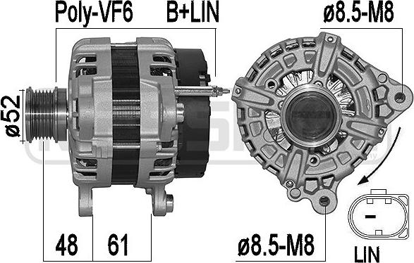 ERA 209562A - Генератор www.autospares.lv