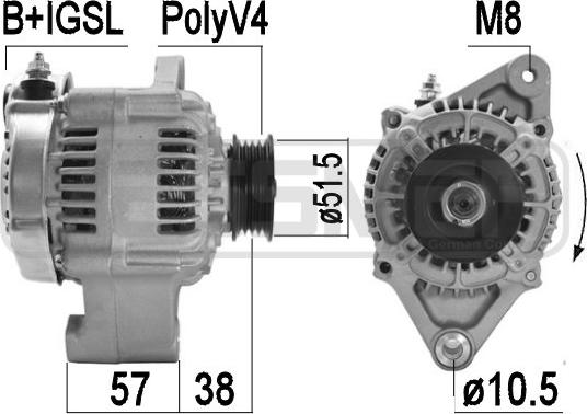 ERA 209509A - Alternator www.autospares.lv