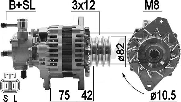 ERA 209505A - Ģenerators www.autospares.lv