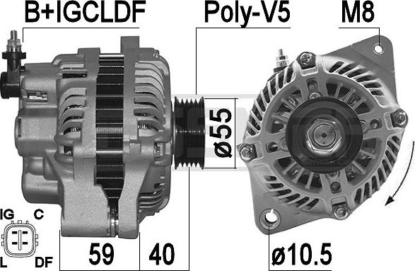 ERA 209500A - Ģenerators www.autospares.lv