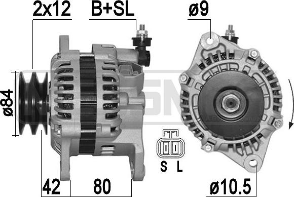 ERA 209507A - Alternator www.autospares.lv