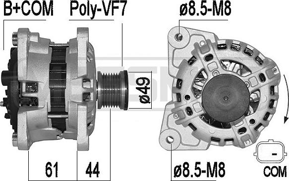 ERA 209518A - Ģenerators www.autospares.lv