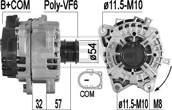 ERA 209589 - Ģenerators www.autospares.lv