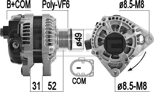 ERA 209585 - Ģenerators www.autospares.lv