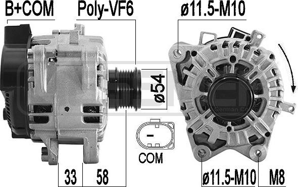 ERA 209588 - Ģenerators www.autospares.lv